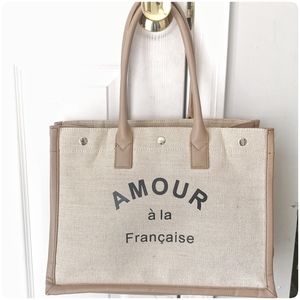 🔝⭐Large cabat bag in beige canvas